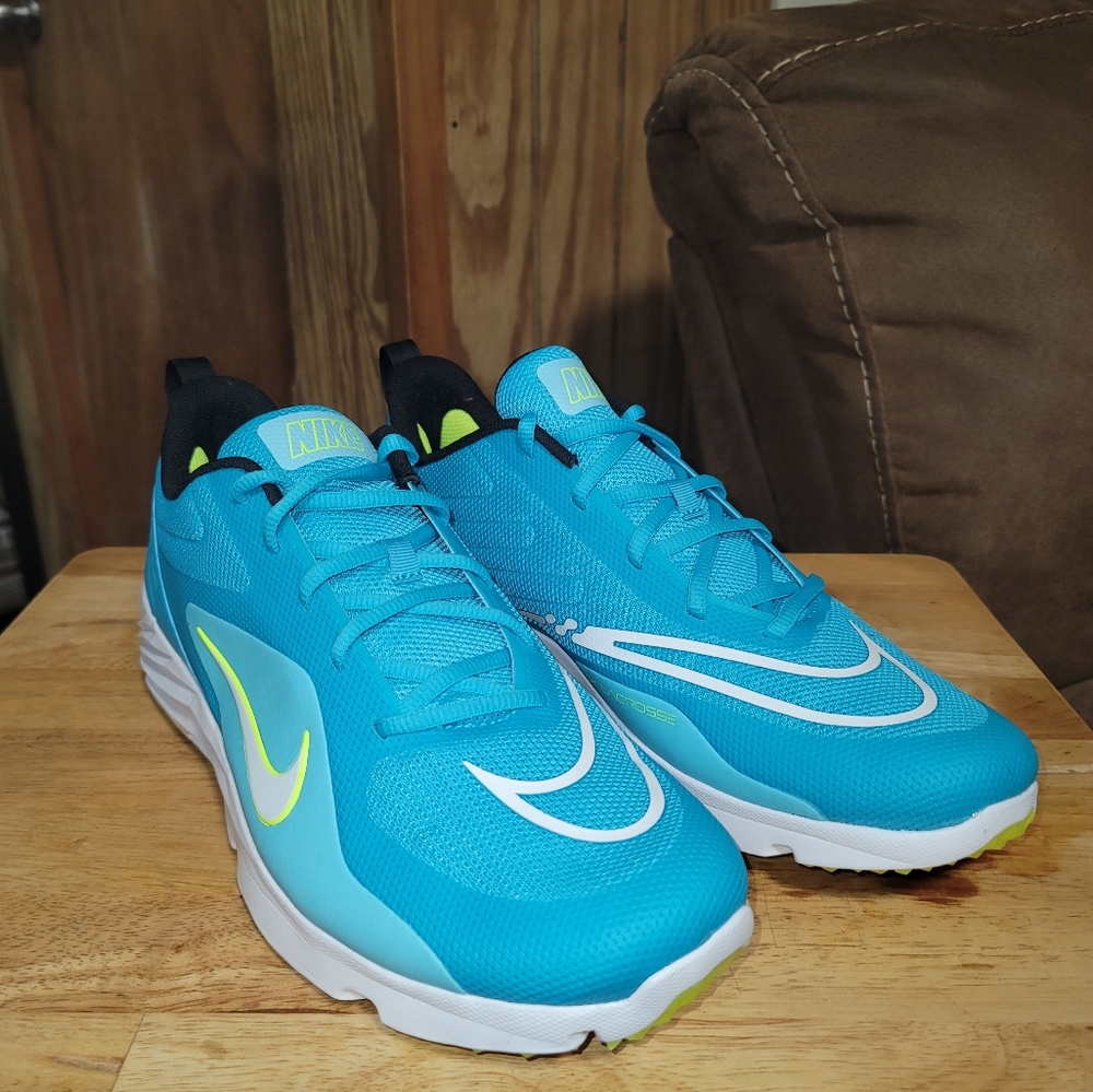 New Nike Alpha Huarache 8 Pro TF Turf Shoes CZ6559-400 Turquoise Men’s Size 13
